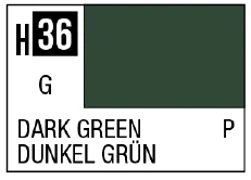 AQUEOUS HOBBY COLOR - H36 GLOSS DARK GREEN (PRIMARY)