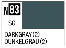 GSI Creos Acrysion N83 - Dark Gray (2) (Semi-Gloss/US Naval Vessel) - Paints