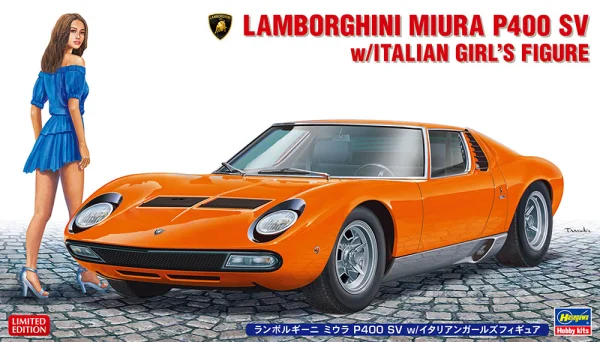 1/24  LAMBORGHINI MIURA P400 SV w/ITALIAN GIRL’S FIGURE