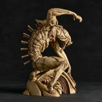 KAIYODO SCULPTURE WORKS Evangelion Unit 2 Beast Transformation  2nd Form The Beast Geofront Blood Battle Beige Color Ver. - Neon Genesis Evangelion - photo 4