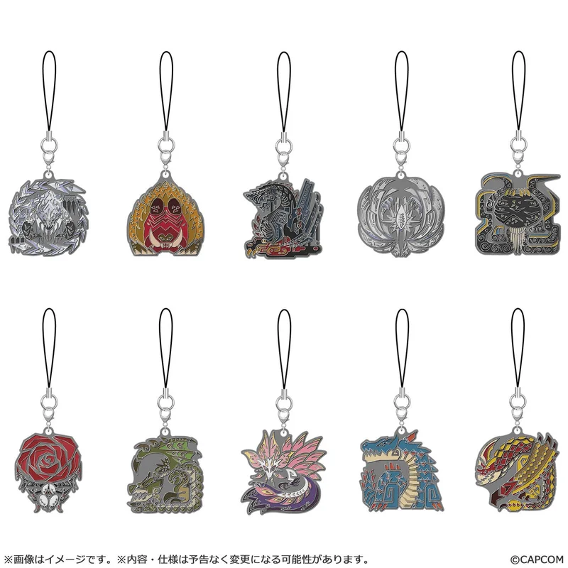 Monster Hunter Wilds Monster icon Metal Keychain Vol. 2
