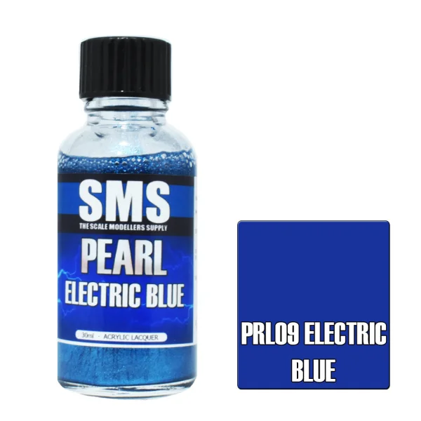 The Scale Modellers Supply (SMS) Pearl ELECTRIC BLUE 30ml - Paints