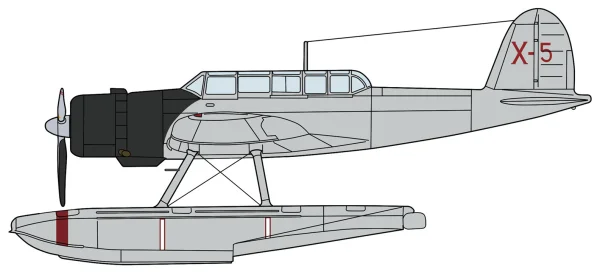 1/72  Aichi E13A1 TYPE ZERO (JAKE) MODEL 11 "KIMIKAWAMARU" w/CATAPULT