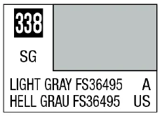 GSI Creos Mr. Color 338 Light Gray FS36495 (Semi-Gloss/Aircraft) - Paints