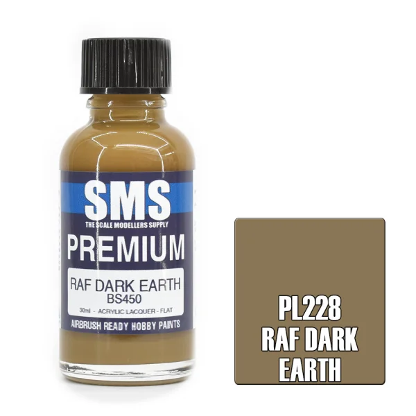 The Scale Modellers Supply (SMS) Premium RAF DARK EARTH 30ml - Paints