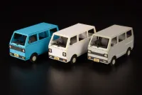 PLUM PMOA 1/80 Scale Paper kit Town Corner Accessory Series kei van(white/blue/silver) - Scale Kits - photo 1