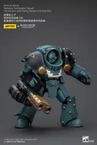 JOYTOY Sons Of Horus Tartaros Terminator Squad Terminator With Heavy Flamer And Chainfist - Warhammer 40K - photo 9