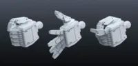 BANDAI HOBBY Builders Parts - HD 1/144 MS Hand 01 (E.F.S.F.) - Kit Accessories - photo 2