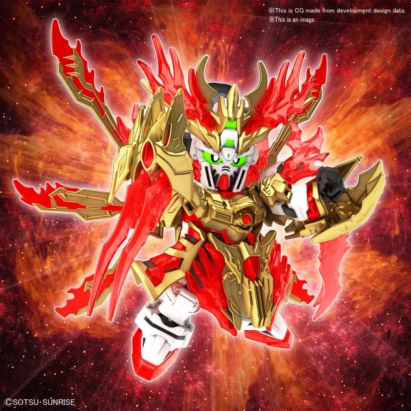 SD SANGOKU SOKETSUDEN Yan Huang Zhang Fei BURNING GUNDAM