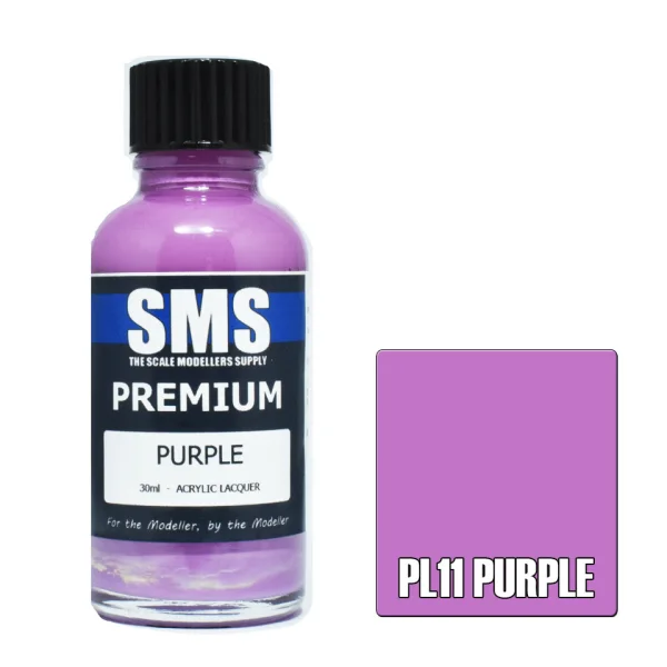 The Scale Modellers Supply (SMS) Premium PURPLE 30ml - Paints