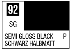 GSI Creos Mr. Color 92 - Semi Gross Black (Semi-Gloss/Primary) - Paints