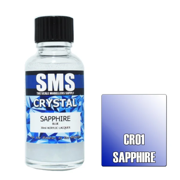 The Scale Modellers Supply (SMS) Crystal SAPPHIRE 30ml - Paints