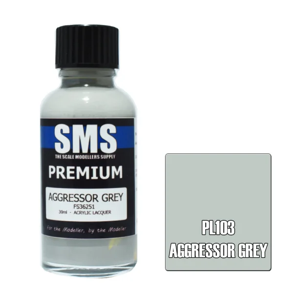 The Scale Modellers Supply (SMS) Premium AGGRESSOR GREY FS36251 30ml - Paints