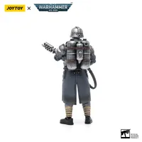 JOYTOY Astra Militarum Death Korps of Krieg Veteran Squad Guardsman with Flamer - Warhammer 40K - photo 3