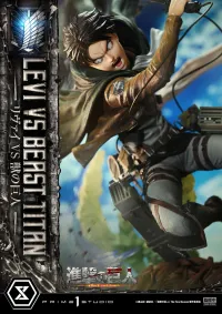 Prime 1 Studio Ultimate Premium Masterline  TV animation Attack On Titan  Levi versus Beast Titan Bonus Version - Attack on Titan - photo 49