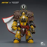 JOYTOY Imperial Fists Lord Castellan Evander Garrius, The Tyrant of Cthonia with the Subjugator and Incineratus - Warhammer 40K - photo 2