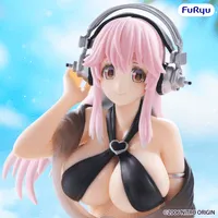 FuRyu SUPER SONICO Noodle Stopper Figure -Swimsuit Black Color ver.- - Super Sonico - photo 4