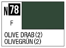 GSI Creos Acrysion N78 - Olive Drab (2) (Flat/Tank) - Paints