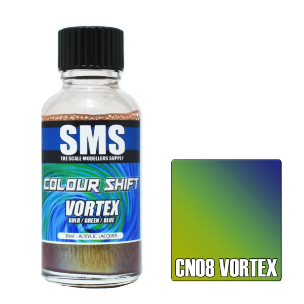 The Scale Modellers Supply (SMS) Colour Shift VORTEX (GOLD/GREEN/BLUE) 30ml - Paints