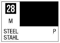 GSI Creos Mr. Color 28 - Steel (Metallic/Primary) - Paints