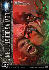 Prime 1 Studio Ultimate Premium Masterline  TV animation Attack On Titan  Levi versus Beast Titan Bonus Version - Attack on Titan - photo 74