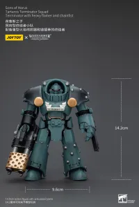 JOYTOY Sons Of Horus Tartaros Terminator Squad Terminator With Heavy Flamer And Chainfist - Warhammer 40K - photo 6