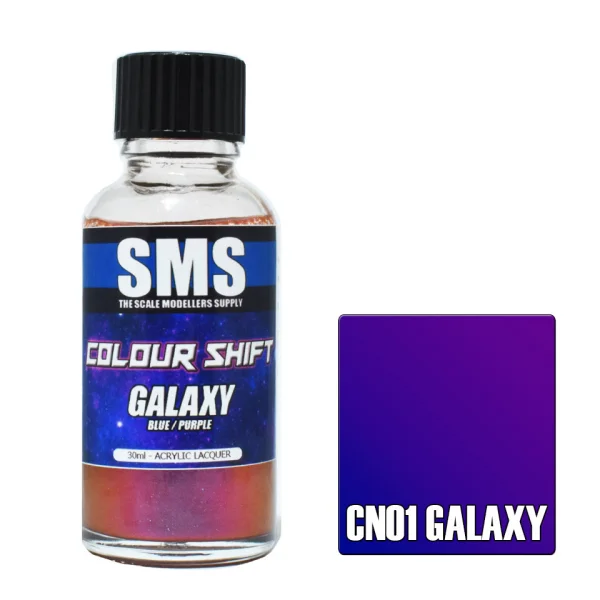 The Scale Modellers Supply (SMS) Colour Shift GALAXY (BLUE / PURPLE) 30ml - Paints