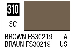 GSI Creos Mr. Color 310 - Brown FS30219 (Semi-Gloss/Aircraft) - Paints
