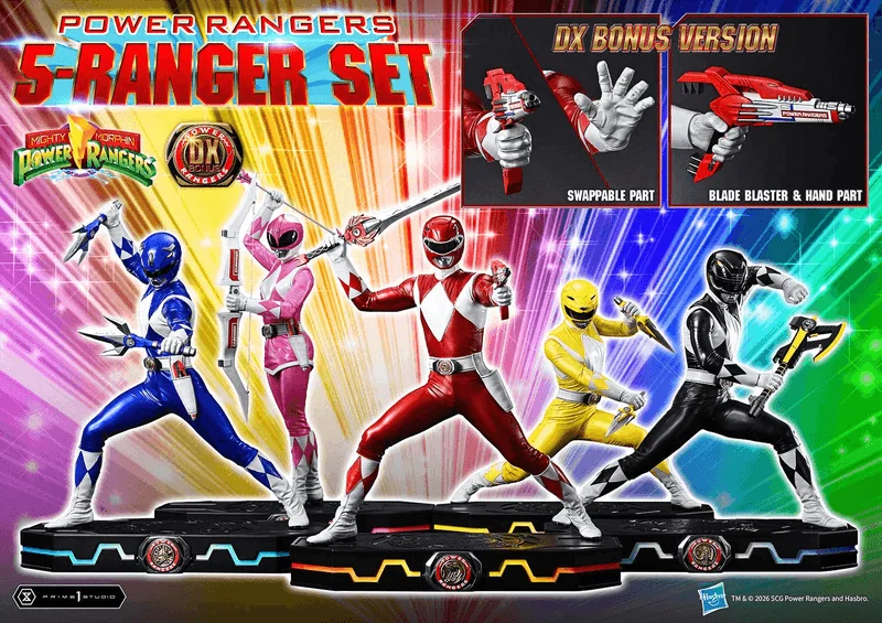 Premium Masterline Mighty Morphin Power Rangers Power Rangers 5-Ranger Set DX Bonus Version