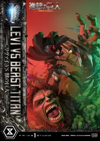 Prime 1 Studio Ultimate Premium Masterline  TV animation Attack On Titan  Levi versus Beast Titan Bonus Version - Attack on Titan - photo 72