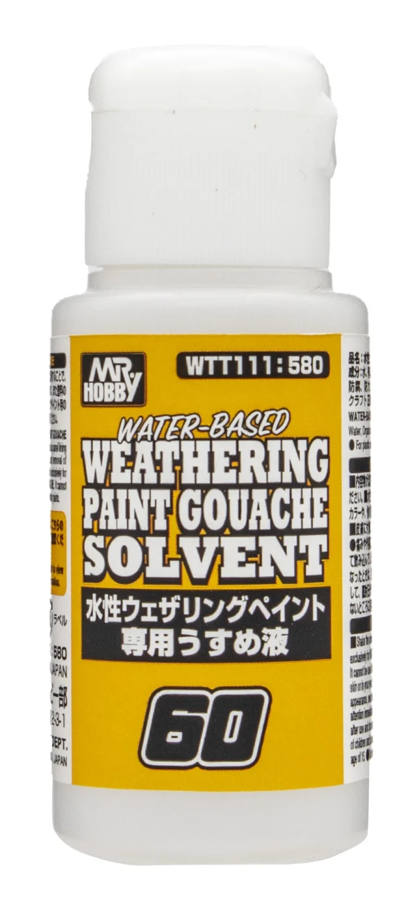 GSI Creos WATER BASED WEATHERING PAINT GOUACHE SOLVENT - Paints