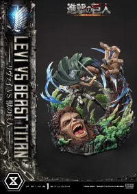 Prime 1 Studio Ultimate Premium Masterline  TV animation Attack On Titan  Levi versus Beast Titan Bonus Version - Attack on Titan - photo 45