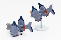 Syuto Seiko SYUTO Tiny Scale 1/350 "Evangelion: New Theatrical Edition" UNAF Close Air Support VTOL Aircraft YAGR-3B - Rebuild of Evangelion - photo 3