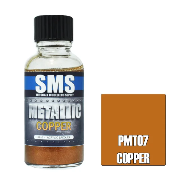The Scale Modellers Supply (SMS) Metallic COPPER 30ml - Paints