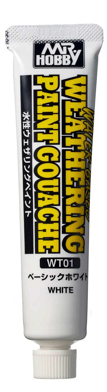 GSI Creos WATER BASED WEATHERING PAINT GOUACHE WHITE - Paints