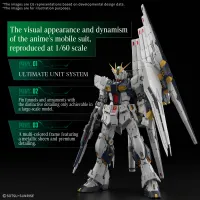 BANDAI HOBBY PG UNLEASHED 1/60 ν GUNDAM - Mobile Suit Gundam: Char's Counterattack - photo 8