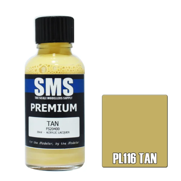 The Scale Modellers Supply (SMS) Premium TAN FS20400 30ml - Paints