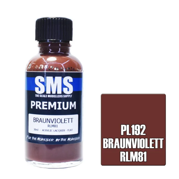The Scale Modellers Supply (SMS) Premium BRAUNVIOLETT RLM81 30ml - Paints