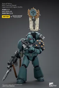JOYTOY Sons of Horus MKVI Tactical Squad Legionary with Legion Vexilla - Warhammer 40K - photo 2