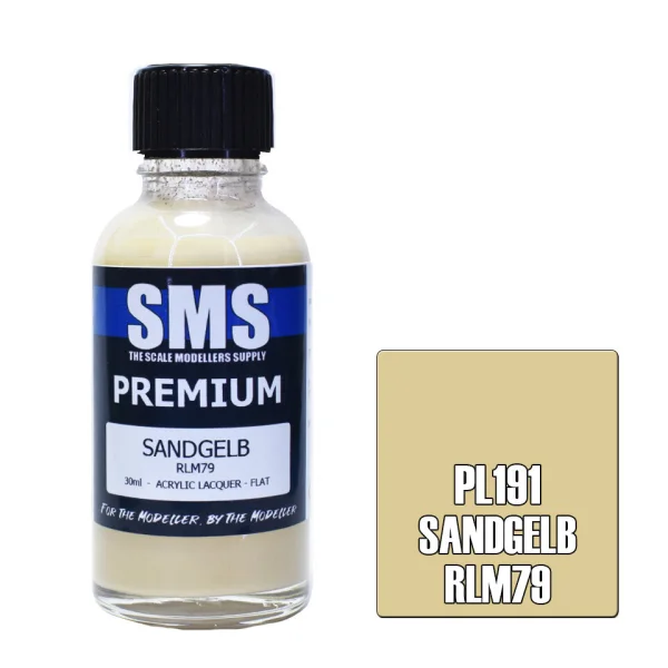 The Scale Modellers Supply (SMS) Premium SANDGELB RLM79 30ml - Paints