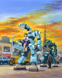 Hasegawa [CW21] 1:35 MechatroCHUBU 01 No.01 LIGHT GREEN & GREEN (Two kits in the box) - CREATOR WORKS SERIES - photo 11