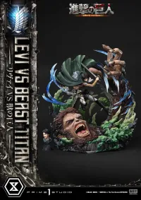Prime 1 Studio Ultimate Premium Masterline  TV animation Attack On Titan  Levi versus Beast Titan Bonus Version - Attack on Titan - photo 39