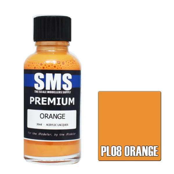The Scale Modellers Supply (SMS) Premium ORANGE 30ml - Paints