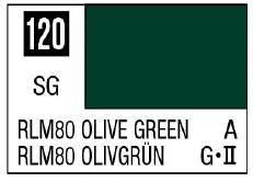 GSI Creos Mr. Color 120 - RLM80 Olive Green (Semi-Gloss/Aircraft) - Paints