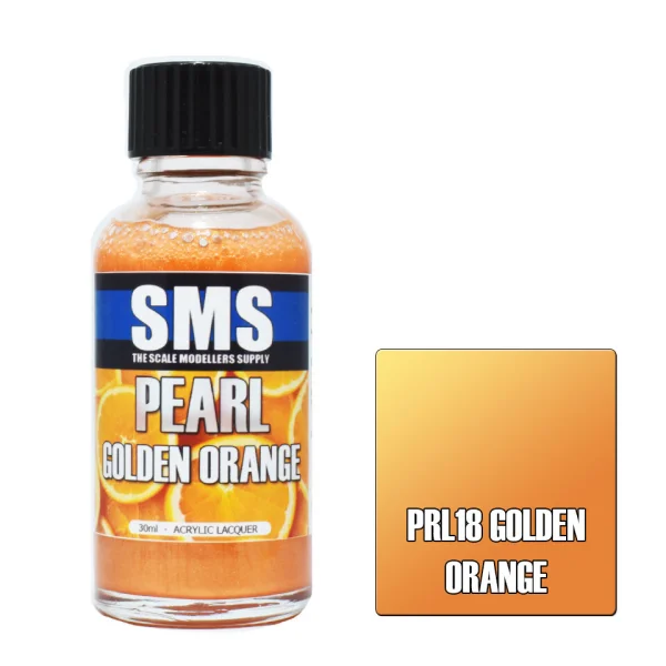 The Scale Modellers Supply (SMS) Pearl GOLDEN ORANGE 30ml - Paints