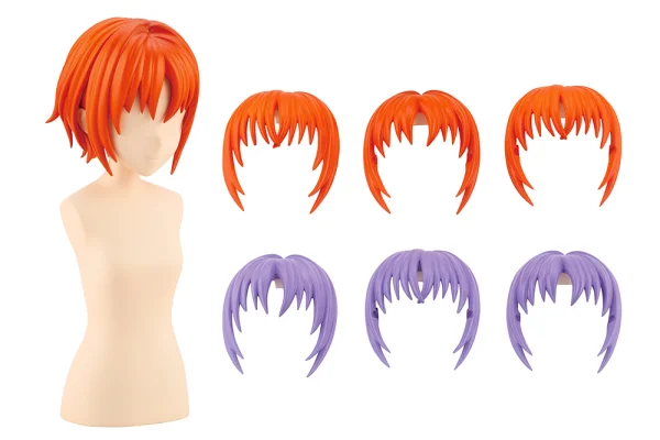 AFTER SCHOOL SHORT WIG TYPE: A [ORANGE & PURPLE]