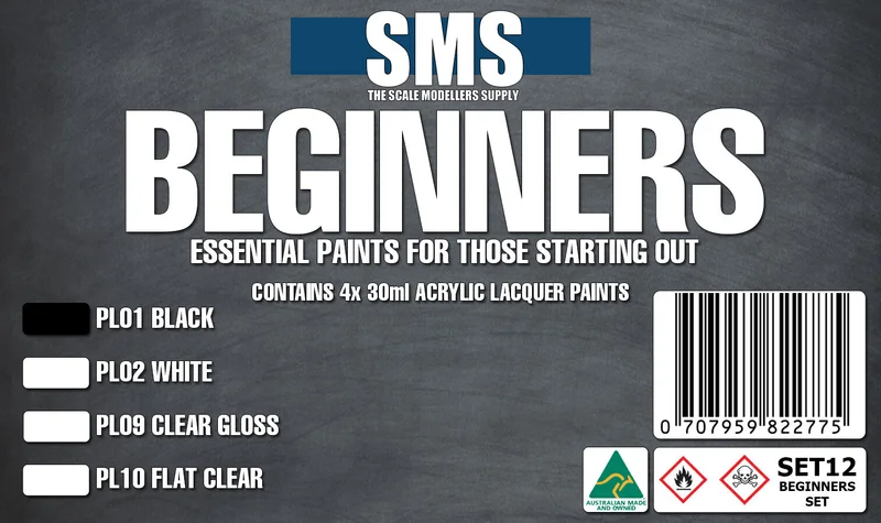 The Scale Modellers Supply (SMS) BEGINNERS Colour Set - Paints