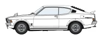 Hasegawa 1/24  MITSUBISHI GALANT GTO 2000GSR EARLY VERSION w/REAR WING - Scale Kits - photo 2