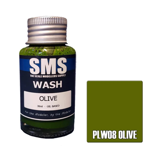 The Scale Modellers Supply (SMS) Wash OLIVE 30ml - Paints