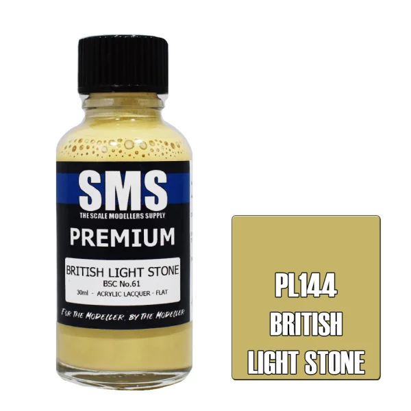 The Scale Modellers Supply (SMS) Premium BRITISH LIGHT STONE BSC No.61 30ml - Paints